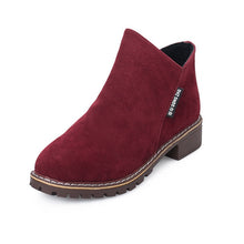 Load image into Gallery viewer, Women Boots 2019 Autumn Winter Boots Female Shoes Brand Ladies Ankle Boots Heels Shoes Woman Suede Leather Boots -85
